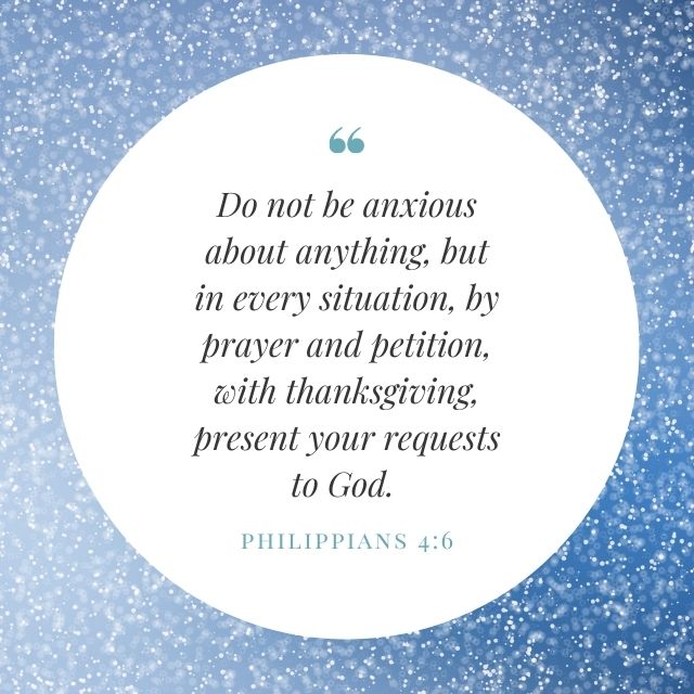 Quote from Philippians 4:6