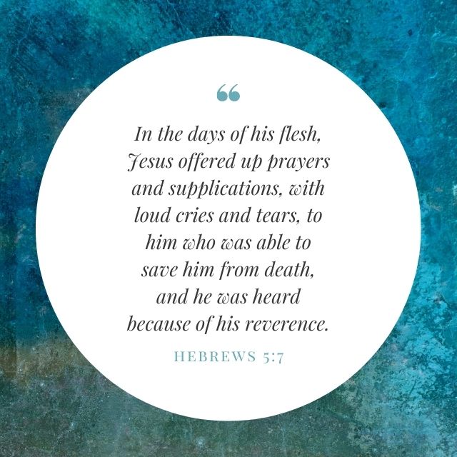 Quote from Hebrews 5:7