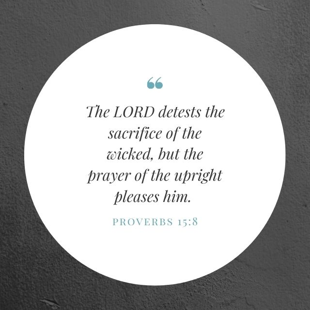 Quote from Proverbs 15:8